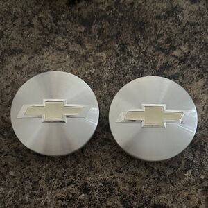 Chevrolet Silver Wheel Center Caps